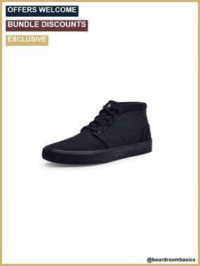 Non-Slip High Top Work Sneaker Slip Resistant Lace-Up Canvas Comfortable